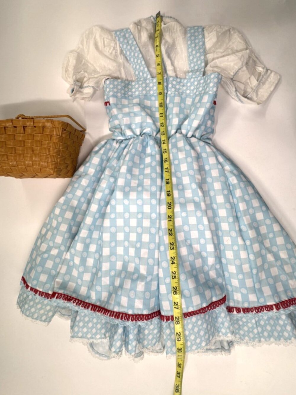 Rubies Kids Wizard of Oz Dorothy Premium Costume Childs Medium with Basket - Picture 6 of 13